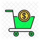 Carrito de dinero  Icono