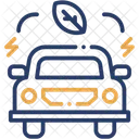 Carro Ecologico Veiculo Eletrico Transporte Ícone