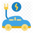 Carro Eletrico Tecnologia Transporte Ícone
