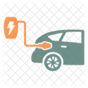 Carro Eletrico Carro Bateria Ícone
