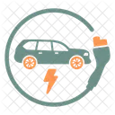 Carro Eletrico Carro Bateria Ícone
