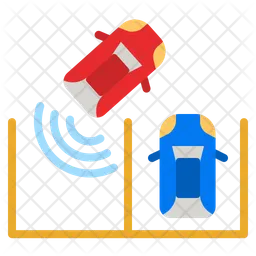 Carro de estacionamento automático  Ícone