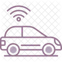 Carro Inteligente Autonomo Piloto Automatico Ícone