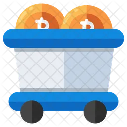 Carro minero bitcoin  Icono