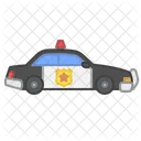 Policia Carro Transporte Ícone