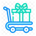 Carro de regalo  Icono