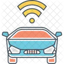 Carro Sem Motorista Carro Sem Motorista Placa Wifi Ícone