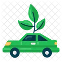 Apartamento De Carro Verde Ícone