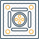 Casino Game Board Carrom Icon