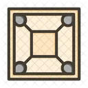 Carrom Play Board Game Icon