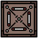 Carrom Gaming Fun Icon