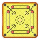 Board Game Carrom Strike Game Icon