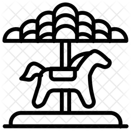 Carrossel de cavalos  Ícone