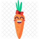 Carrot Emoji Funny Icon