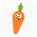Character Carrot Happy Icon