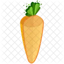 Carrot Half Vegetable Icon