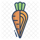 Carrot Vegetarian Vegetable Icon