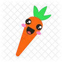 Isolated Color Carrot Icon