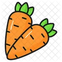 Carrot Healthy Vegetable Icon
