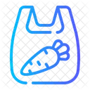 Carrot Grocery Plastic Bag Icon