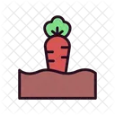 Carrot Gardening Patch Icon