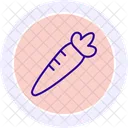 Carrot Black Outline Icon Icon