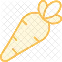 Carrot Duotone Line Icon Icon