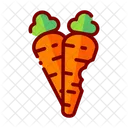 Carrot Carrot Farming Food Icon