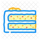 Carrot Cake Slice Icon
