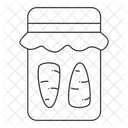 Carrot in jar  Icon