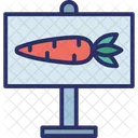 Carrot on board  Icon