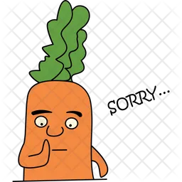 Carrot Sorry  Icon