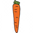 Carrots Healthy Food Icon
