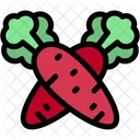 Carrots Organic Vegan Icon