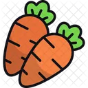 Carrots Vegetable Healthy Food Icon