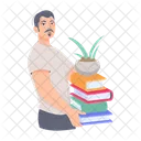 Carrying Books  Icon