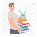 Carrying Books Holding Books Library Books Icon