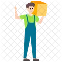 Carrying Box Delivery Man Delivery Boy Icon