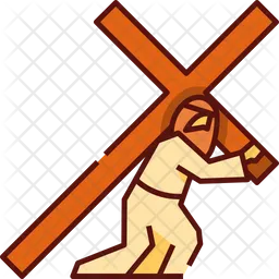 Carrying Cross  Icon