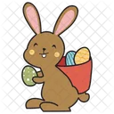 Carrying Egg Bunny Rabbit 아이콘