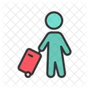 Carrying Luggage  Icon