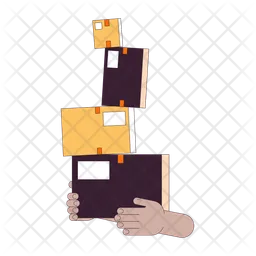 Carrying unstable stacked boxes  Icon