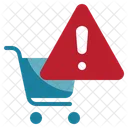 Cart Shopping Caution Icon