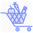 Cart Duotone Line Icon Icono