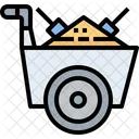Cart Mining Cart Wheelbarrow Icon