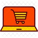 Cart Laptop Online Icon