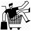 Cart Man Basket Icon