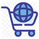 Worldwide Cart Shipping Icon