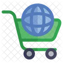 Worldwide Cart Shipping Icon