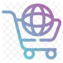 Worldwide Cart Shipping Icon